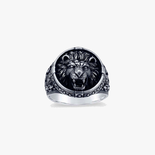 Sterling Silver Lion's Head Ring