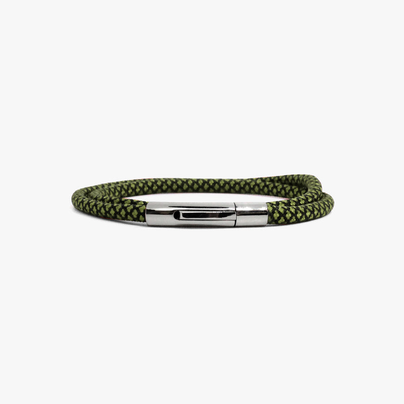 Paracord Wrap, Polished Silver Closure